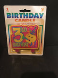 3rd Birthday Candle Pink NEW