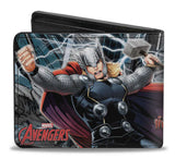 Marvel Avengers Superhero Action Poses Bifold Wallet