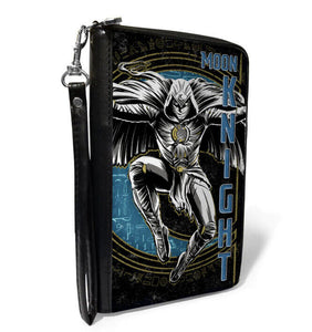 Buckle Down Marvel Moon Knight Action Pose Zip Around Women’s Wallet