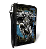 Buckle Down Marvel Moon Knight Action Pose Zip Around Women’s Wallet