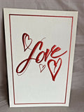 Love Valentine’s Day Greeting Card w/Envelope NEW