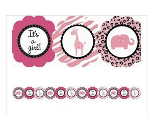 Sweet Safari It’s A Girl Garland Banner (1ct)