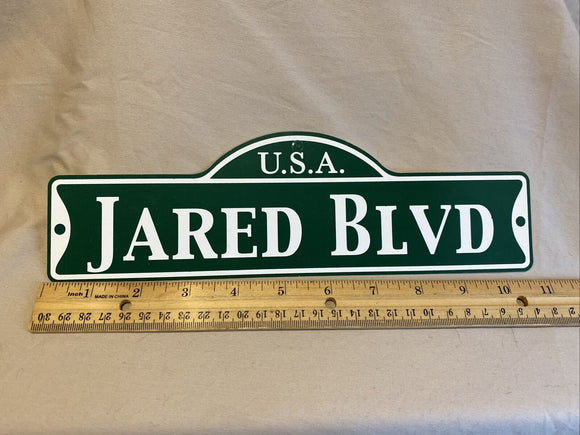 Green Street Room Sign Personalized  ~ USA  Jared Blvd~ Stocking Stuffer ~