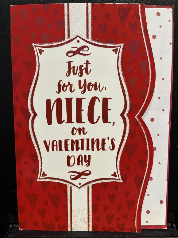 Valentine's Day Niece Greeting Card w/Envelope