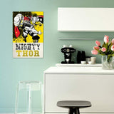 iCanvasART MRV1513 Marvel Comics (Retro): Thor Splash of Color Canvas Only