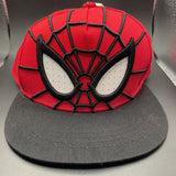 Marvel Spiderman Kids 3D Snapback Straight Brim  Cap with Mesh Eyes Ages 7-10 Yr