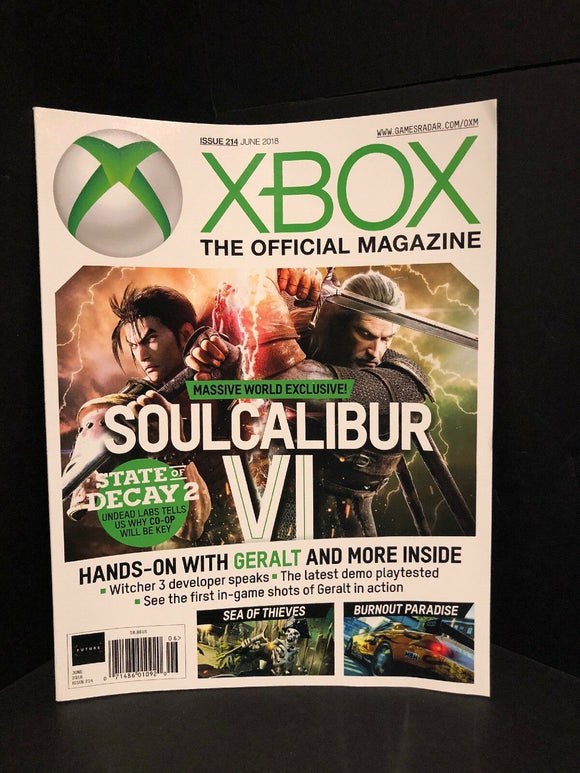 The Official Magazine XBOX June 2018 #214 SOULCALIBUR VI Brand NEW