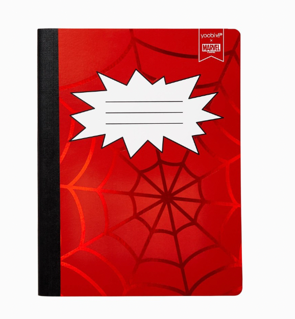 Marvel Spider-Man Web Composition Notebook College Ruled Red - Yoobi