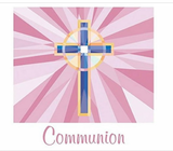 Stained Glass Pink Communion 3-Ply Lunch Napkins 36 per Pack