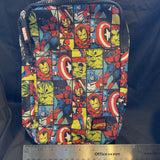 Marvel Heroes Sling Bag Adjustable Strap Zip Closure W/ Outer Pocket