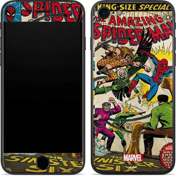 Spider-Man vs Sinister Six iPhone 7 Skinit Phone Skin Marvel NEW