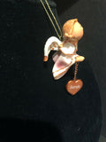 Pink Sarah Prayer Angel Orn by the Encore Group made by Russ Berrie NEW