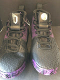 NEW Adidas Marvel Dame Black Panther Youth Black Purple Basketball Shoes Sz 3.5