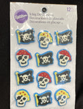 Wilton Pirate Theme Icing Decorations 12 Ct