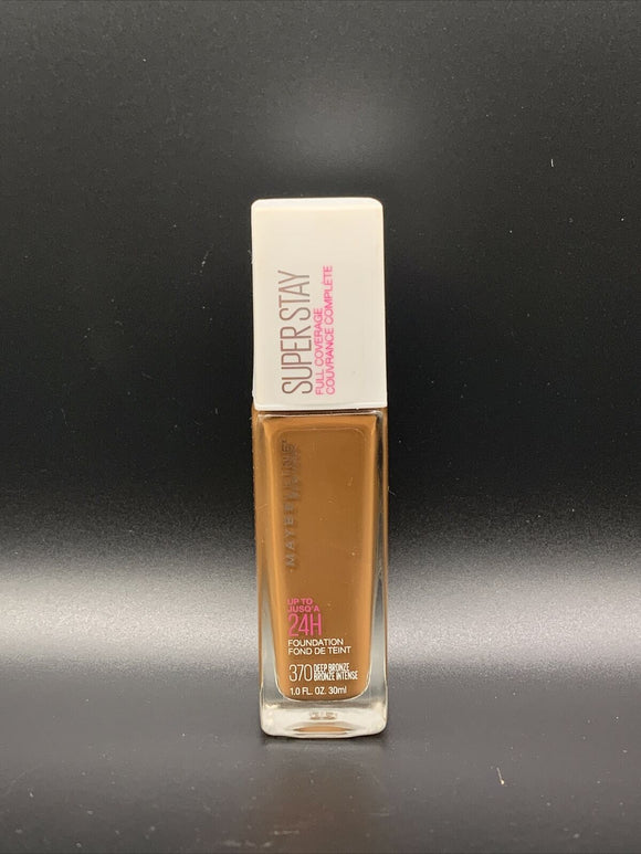 Maybelline Super Stay Full Coverage Liquid Foundation Makeup, Deep Bronze #370