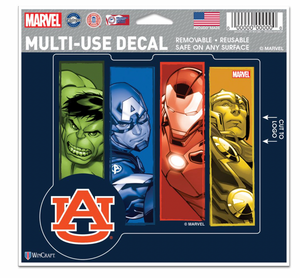 Auburn Tigers MARVEL MULTI-USE DECAL 5" x 6"