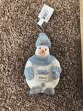Snow Buddies Emma Personalized Snowman Ornament NEW