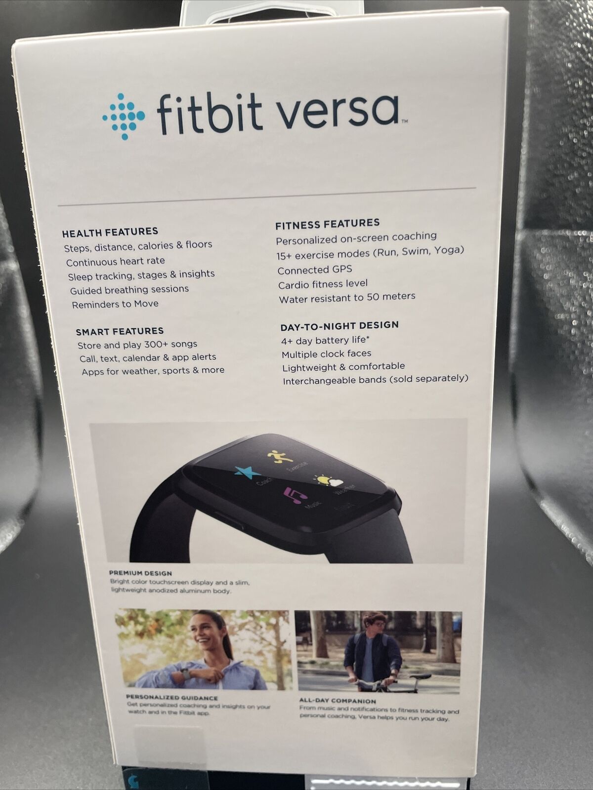  Fitbit Versa Lite Edition Smart Watch, One Size (S and L Bands  Included) : Electronics