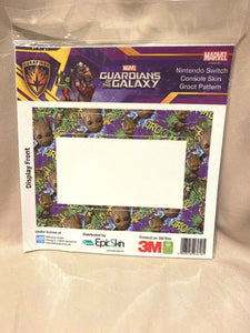 Epic Skin Guardians of the Galaxy Groot Pattern Nintendo Switch Console Skin Marvel NEW