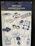 Baby In Bloom Sweet Baby Boy Photo Props 13 Per Pack 8 1/2" x 14" Baby Shower