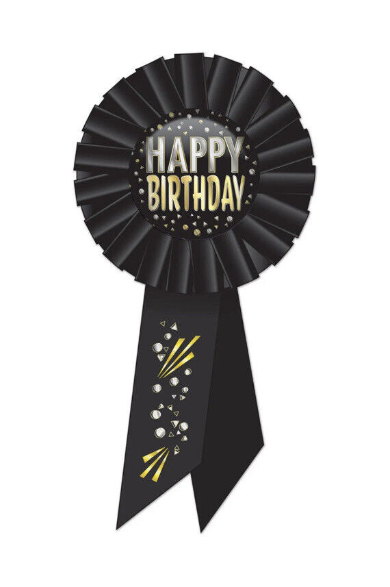 Happy Birthday Rosette Pin