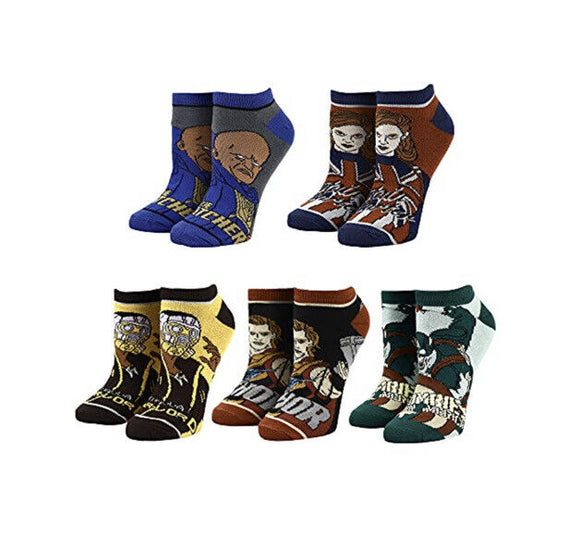 Marvel What If …? 5 Pair Of Ankle Socks Kids Size 5-10