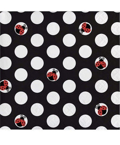 Ladybug Dessert Napkins Birthday Party Supplies Paper 16 Per Package