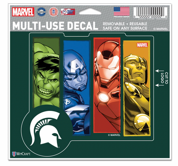 Michigan State Spartans MARVEL MULTI-USE DECAL 5
