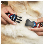 Buckle Down Plastic Clip 1” Dog Collar Captain America Face & Shield  Sz Large WCA047