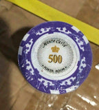 100 Monte Carlo Poker Room U Choose Color Poker Chips Casino Chips NEW