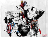 Avengers Action Sketch PS4 Bundle Skin By Skinit Marvel NEW