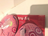 WOMENS Slippers Tru Fit Comfort Pink PLUSH Padded Insole Small 5-6 NEW