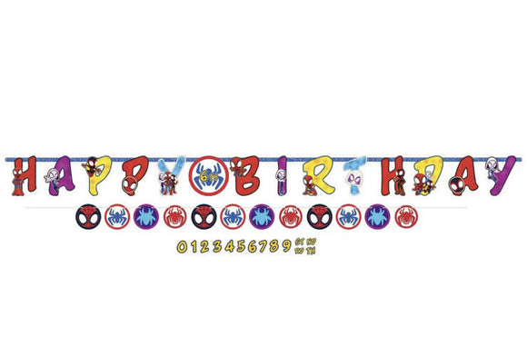 Marvel SPIDEY AND HIS AMAZING FRIENDS PERSONALIZED JUMBO LETTER BANNER KIT (1)  Party
