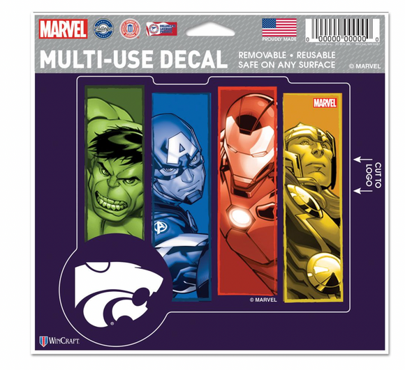 Kansas State WIldcats MARVEL MULTI-USE DECAL 5