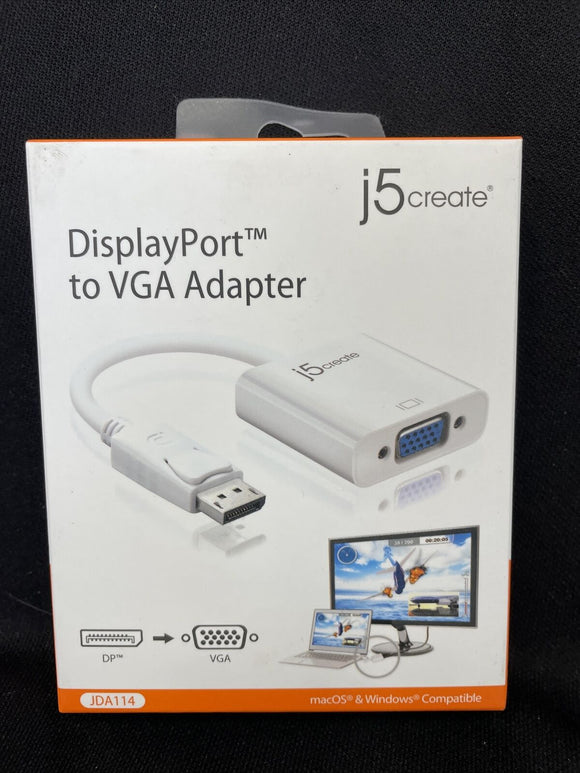 j5Create DisplayPort to VGA Adapter JDA114-1A