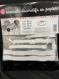 Zebra Print Party Supplies Paper Fan Decorations 6ct.