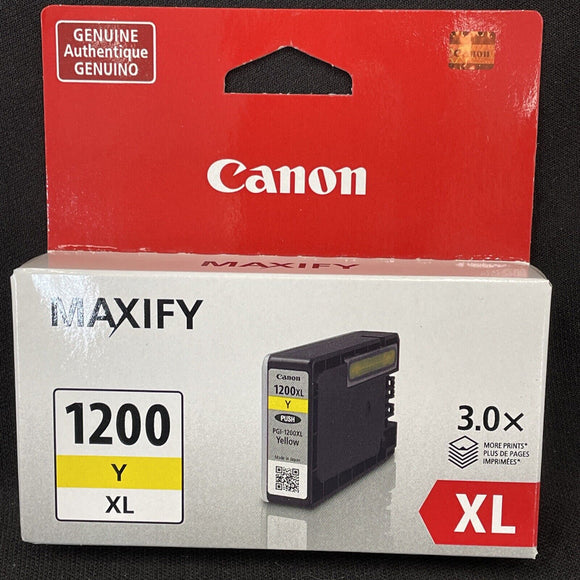 Genuine Canon 9198B001AA 9198B001  PGI-1200 XL Ink Jet Cartridge Yellow