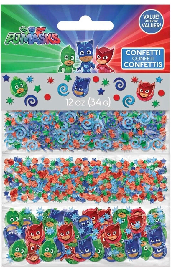 PJ MASKS CONFETTI VALUE PACK (3 types) ~ Birthday Party Supplies Foil Decoration