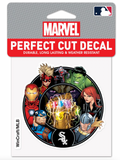 Chicago White Sox Marvel Avengers Perfect Cut Decal 4"x4"