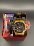 Spiderman Youth LCD Watch Light Up Face That Flips up to LCD Display Blk Band