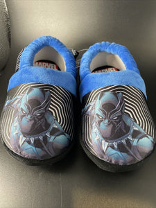 Marvel Black Panther Plush Foam Kids Slippers Size S (9-10)