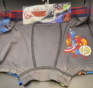 Avengers 2Pairs Boys Boxer Briefs Size 10