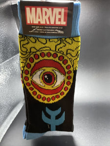 Marvel Dr Strange Face & Logo 2Pck Mens Socks Size 6-12