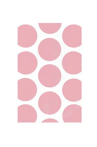 Candy Buffet Light Pink Polka Dot Paper Treat Bags x 10