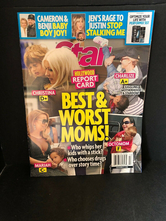 Star Magazine December 31 2018 Christina Aguilera Mariah Carey Best & Worst Moms
