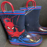 Spiderman Youth Pull On Rain Boots Size 7