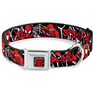 ULTIMATE SPIDER-MAN Spider Logo2 Spider Web Seatbelt- Large 15"-26" WSPD056