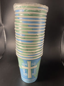 Rejoice Blue Communion Hot/Cold 9oz Cups 18Ct