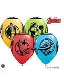 25 Qualatex 11" Helium/Air  Latex Balloons - MARVEL AVENGERS NON MESSAGE NEW
