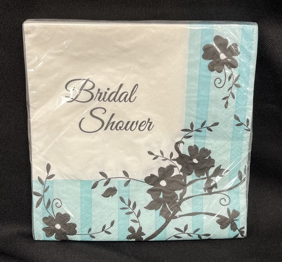 Bridal Shower Two Love Birds Luncheon Napkins 16-3Ply 12 7/8